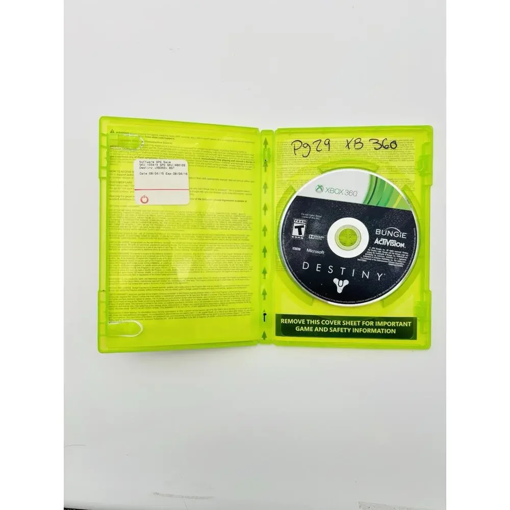Xbox 360 - Destiny - Tested & Working Good Condition No Manual